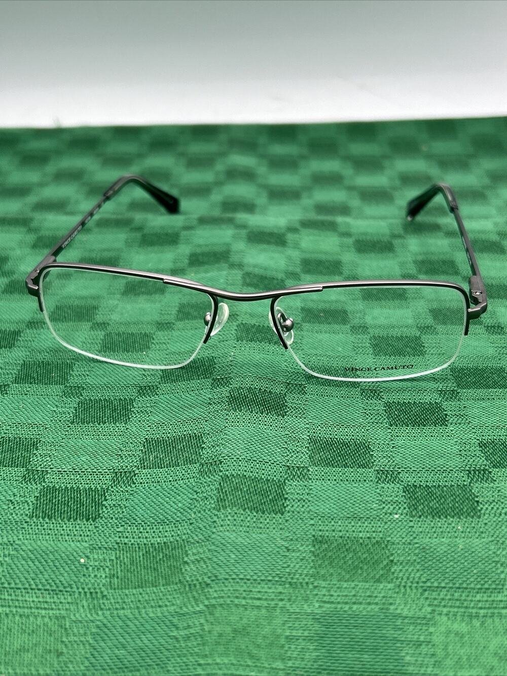 Vince Camuto VG199 MGUN Gunmetal Semi Rim Handmade Eyeglasses Frame 53 17 140